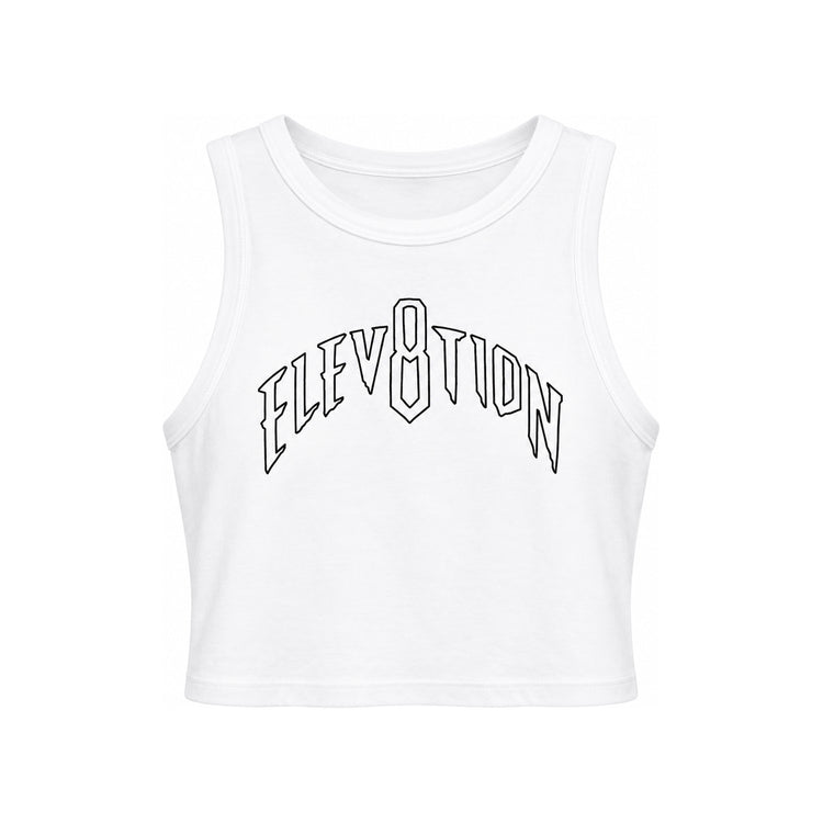 Elev8tion Crop Tank - White