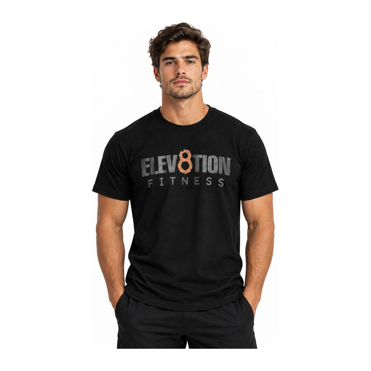 Elev8tion Shimmer Logo Tee - Black